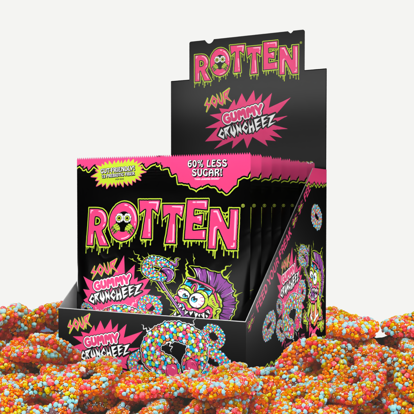NEW Sour Gummy Cruncheez 1.8oz -