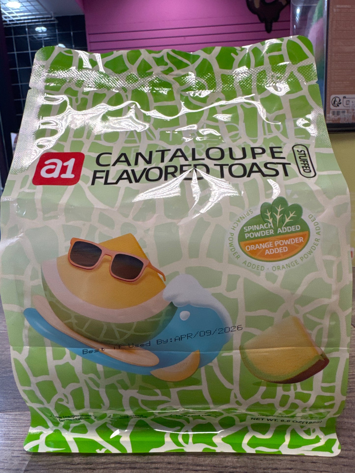 CANTALOUPE FLAVORED TOAST 1pc