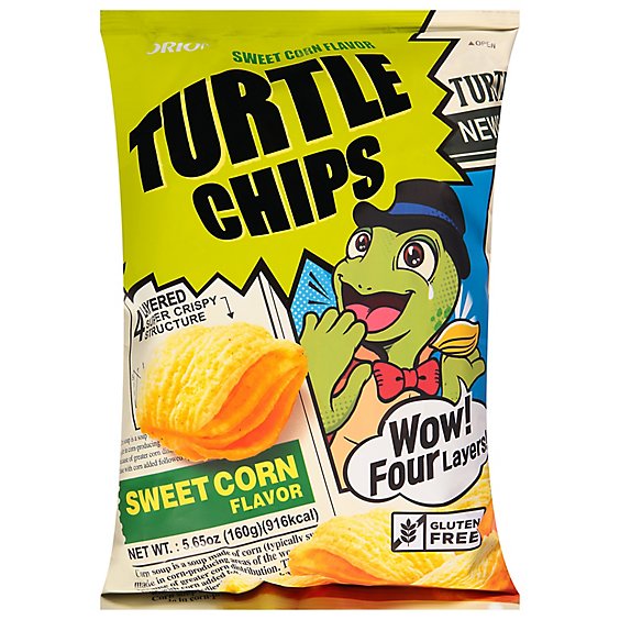 ORION TURTLE CHIPS SWEET CORN (KOREA)