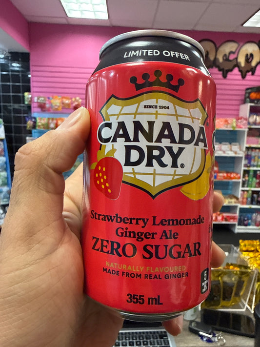Canada dry Limited offer strawberry lemonade Gingerale zero sugar