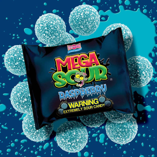 Mega Sour Raspberry 104g - 12ct