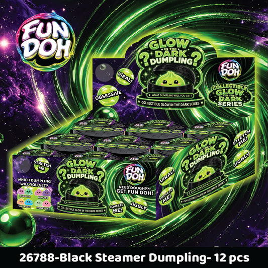 Fun Doh Glow In The Dark Mystery Dumpling Black Baskets