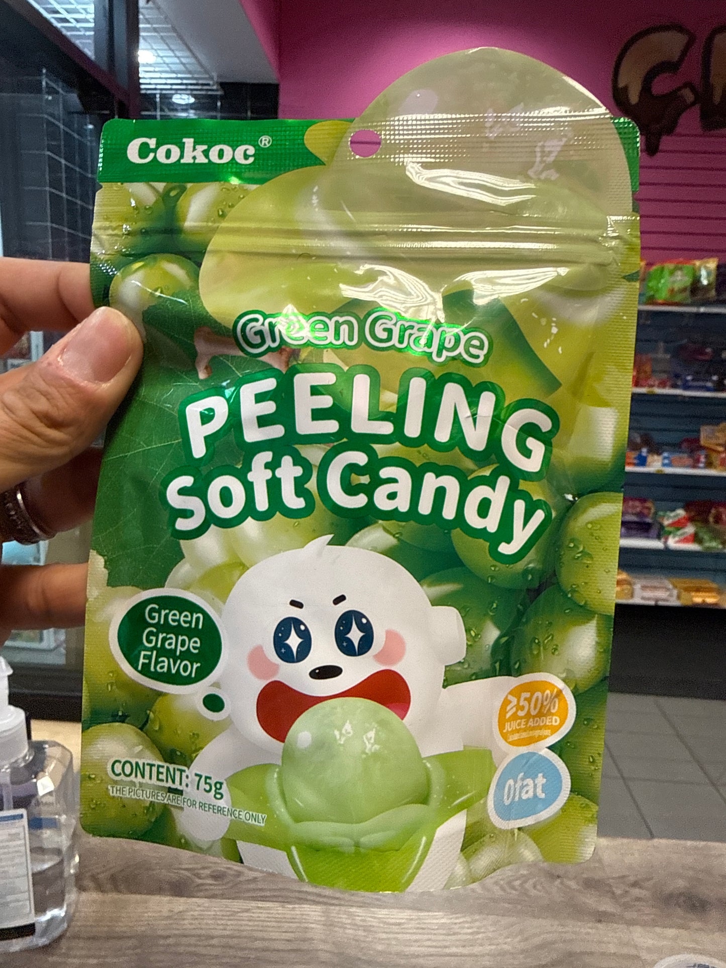 Green Grape Peeling Soft Candy