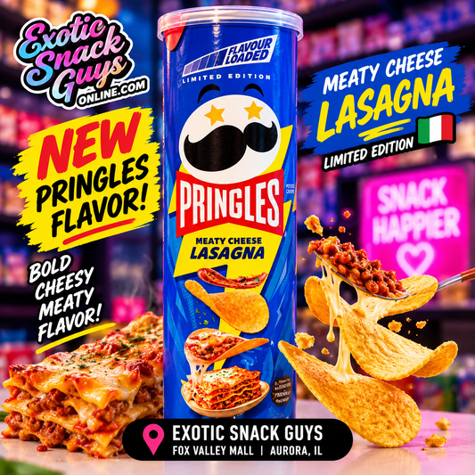 PRINGLES MEATY CHEESE, LASAGNA, PRODUCT OF KOREA, LIMITED EDITION