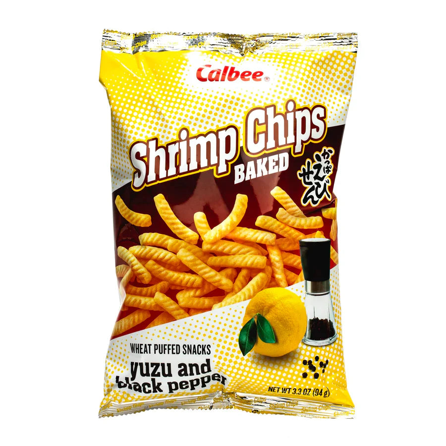 CALBEE SHRIMP CHIPS YUZU AND BLACK PEPPER  (JAPAN)