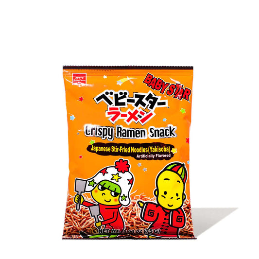 BABY STAR JAPANESE STIR-FRIED NOODLE SNACK, YAKISOBA FLAVOR (JAPAN)