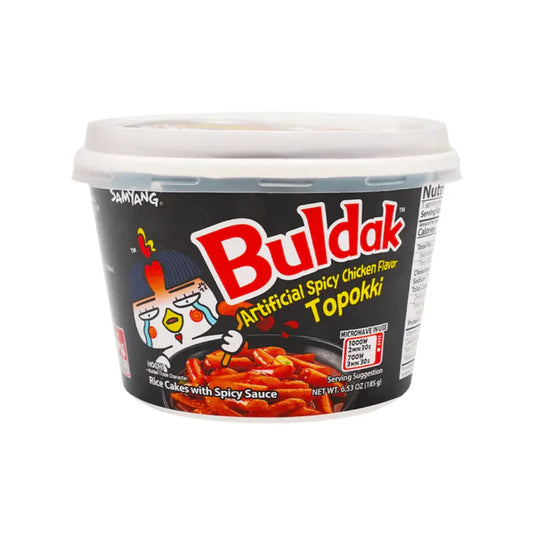 BULDAK HOT CHICKEN FLAVOR TOPOKKI - SPICY FRIED RICE CAKES BOWL (KOREA)