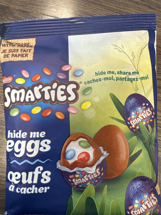 Smarties hide me Eggs
