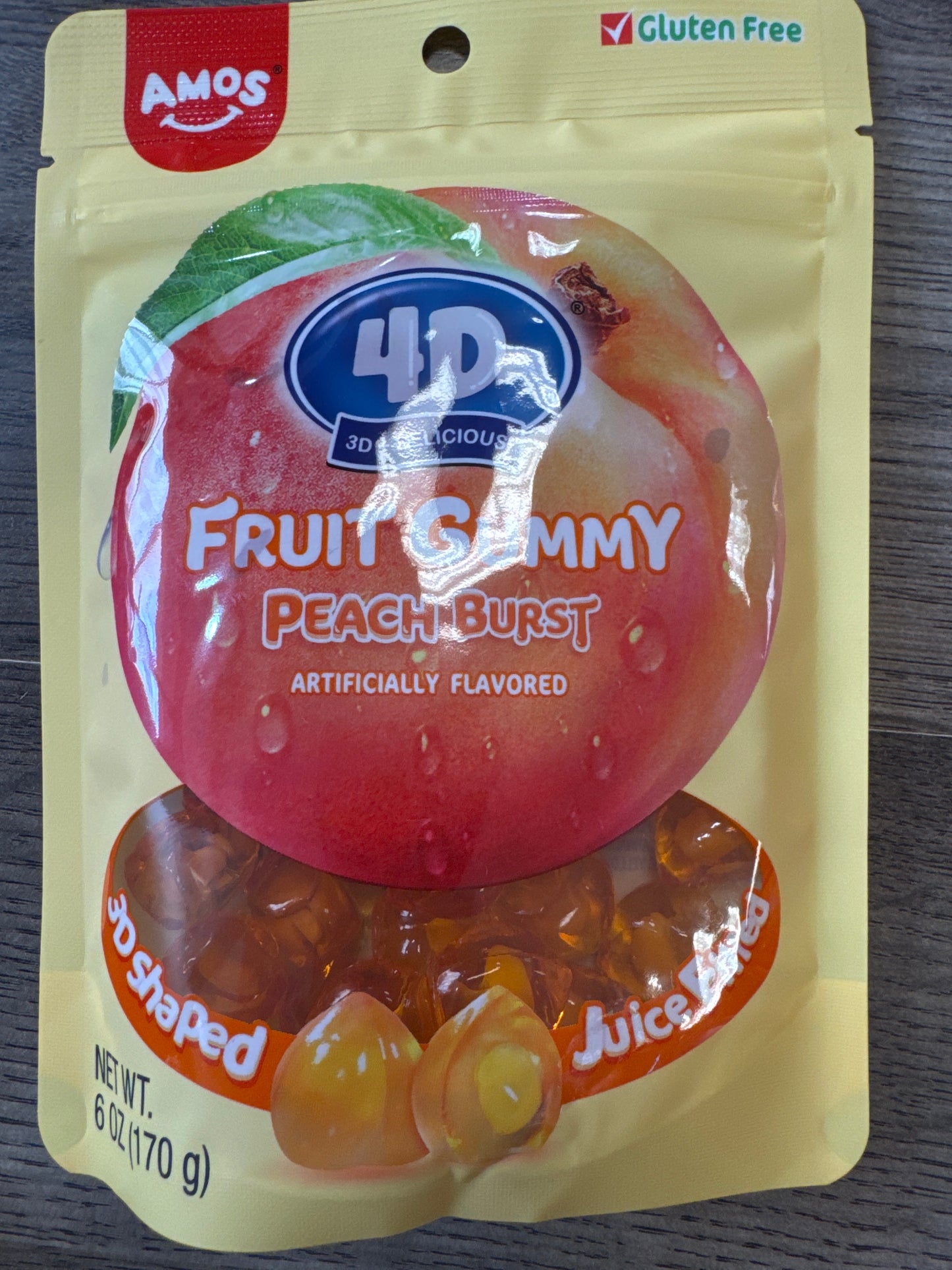 AMOS 4D GUMMY JUICY BURST PEACH (CHINA)
