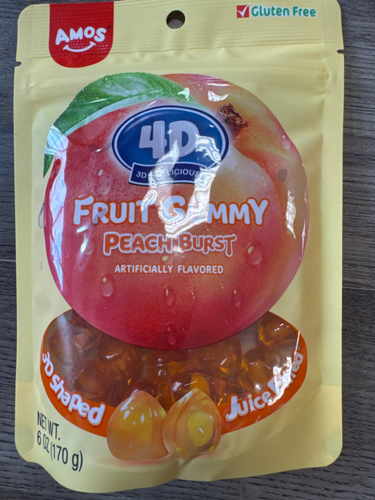 AMOS 4D GUMMY JUICY BURST PEACH (CHINA)