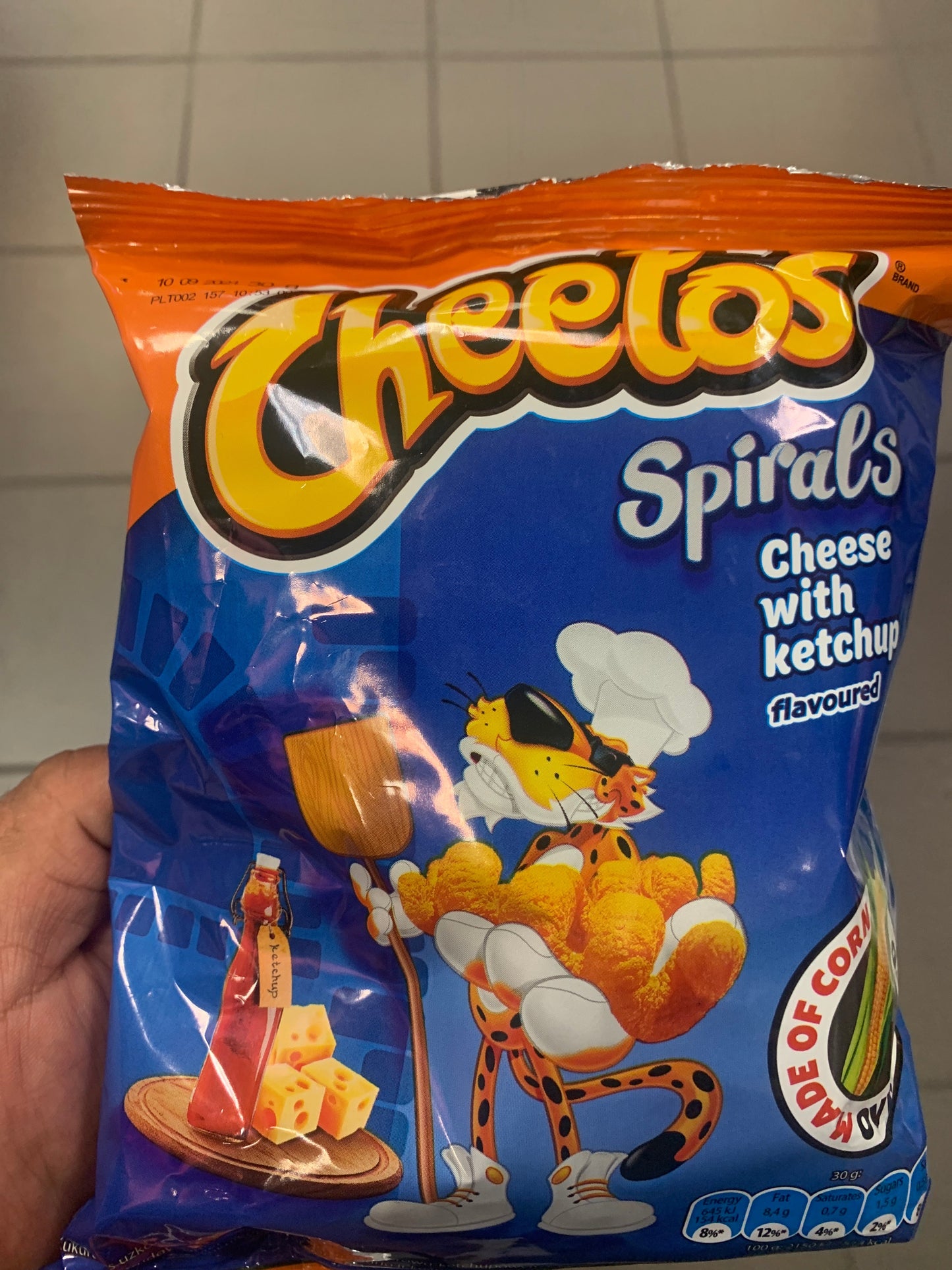 CHEETOS SPIRALS CHEESE AND KETCHUP (POLAND)
