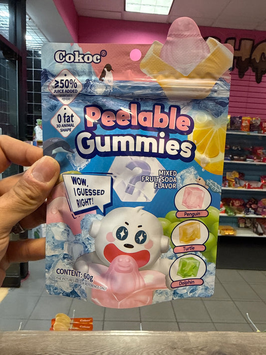 Peelable Gummies mixed fruit soda flavor