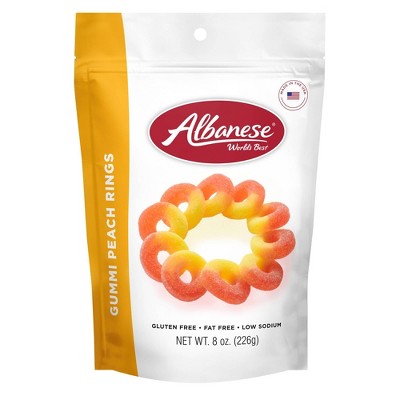 ALBANESE GUMMI PEACH RINGS (USA)