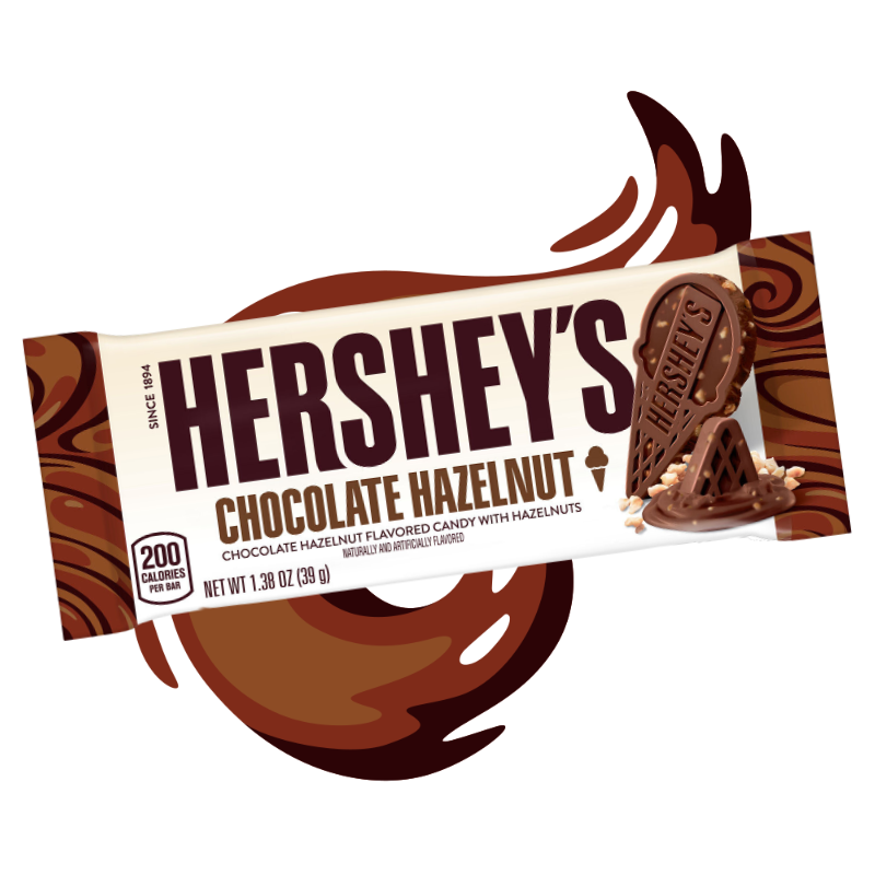 Hershey's Milk Chocolate Hazelnut Bar Exotic Snack Guys