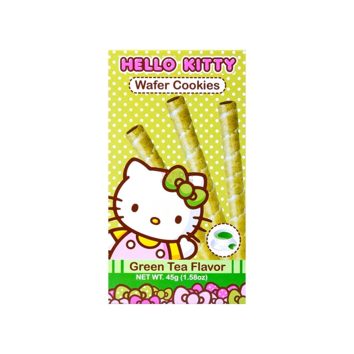 HELLO KITTY WAFER COOKIES GREEN TEA FLAVOR (JAPAN)