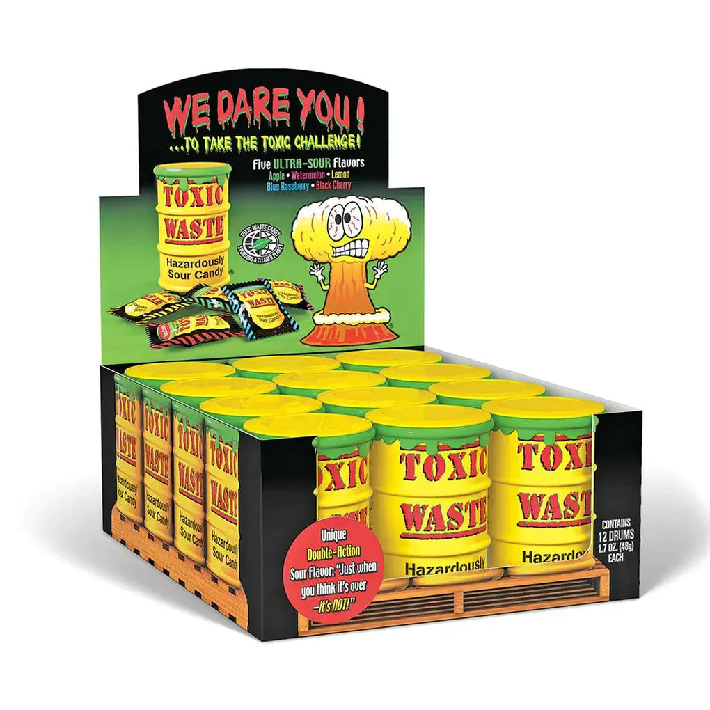 TOXIC WASTE SOUR CANDY DRUM (USA)