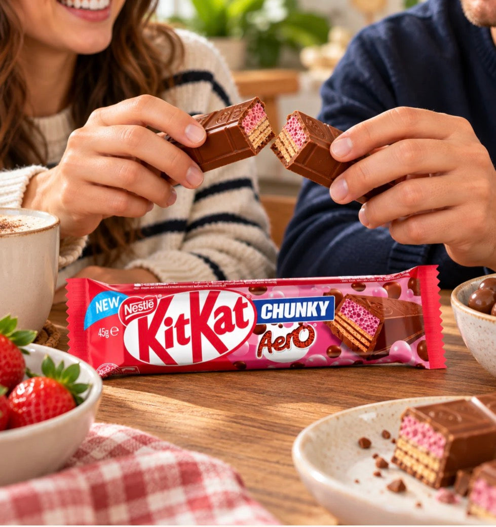 KITKAT CHUNKY AERO STRAWBERRY FLAVOR, PRODUCT OF AUSTRALIA 🇦🇺