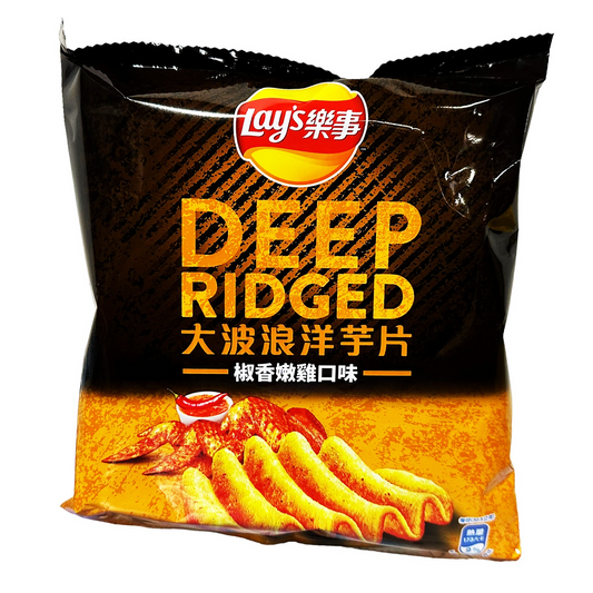 Lays Deep Ridged Pepper Chicken Potato Chips