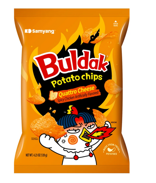 Buldak Quattro Potato Chips