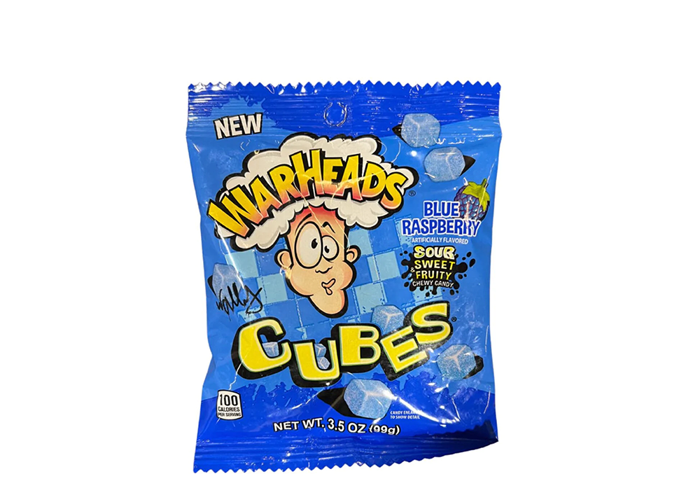 WARHEADS BLUE RASPBERRY CUBES (CHINA)