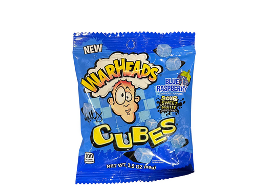 WARHEADS BLUE RASPBERRY CUBES (CHINA)