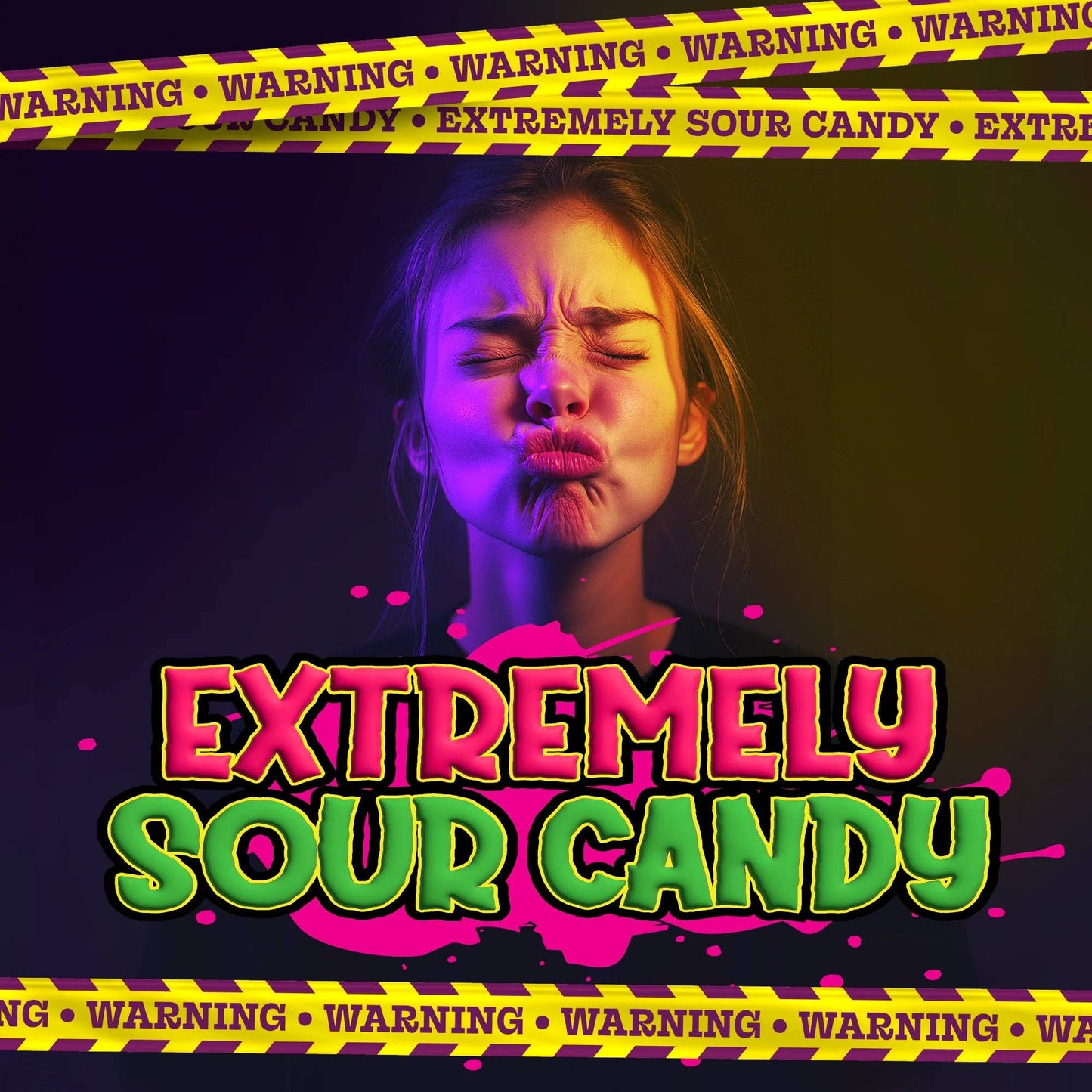 Mega Sour Raspberry 104g - 12ct