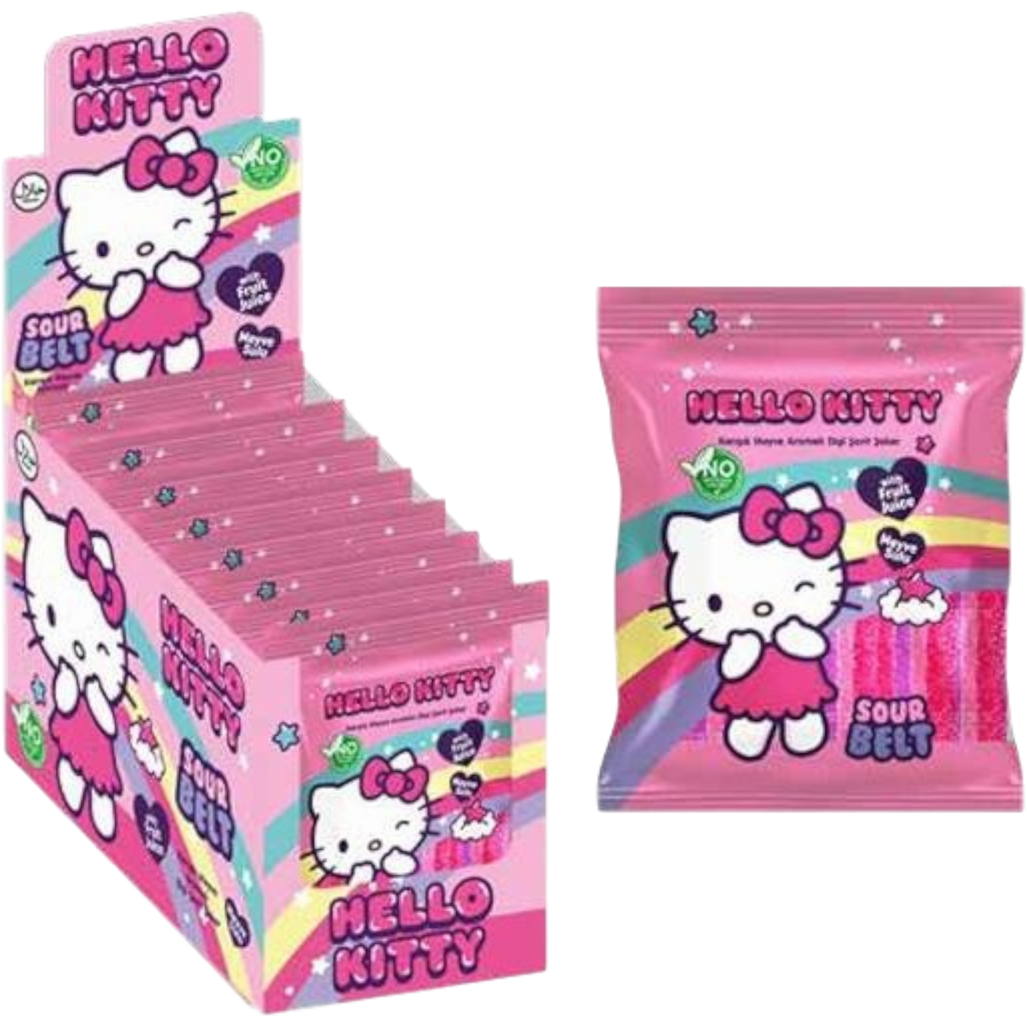 Hello Kitty Rainbow Sour Belt
