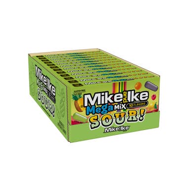MIKE AND IKE MEGA SOUR MIX THEATRE BOX