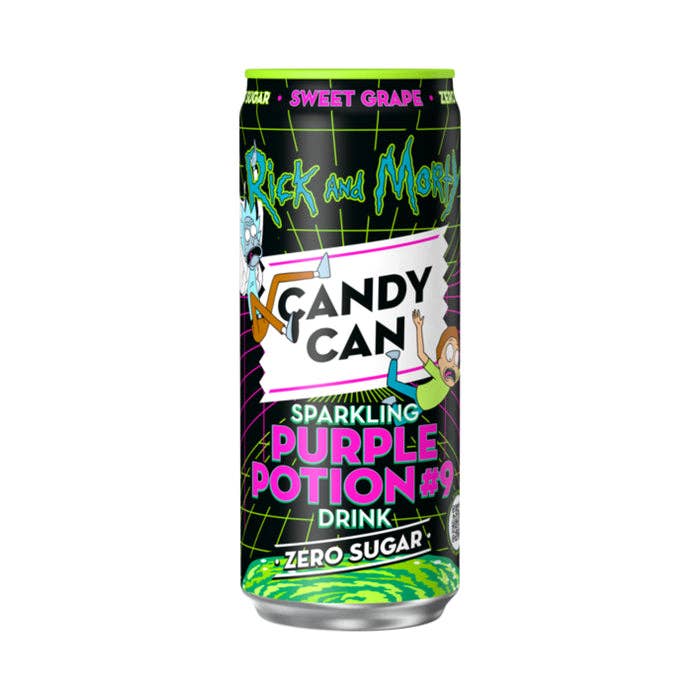 Rick and Morty Sparkling Purple Potion Sweet Grape Zero Sugar (330ml) (Netherlands)