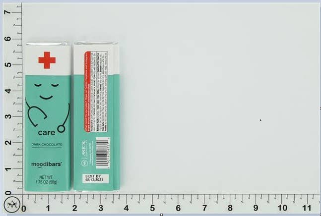 CARE Moodibar 1.75oz Dark Belgian Chocolate bar Nurse Doctor