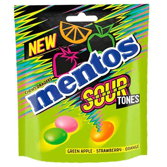 Mentos Netherlands Import Sour Tones Chewy Candy 140g