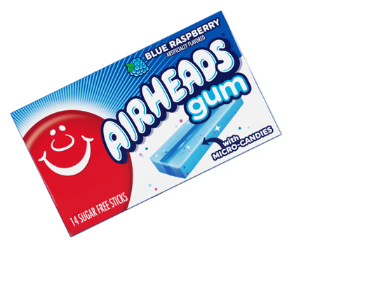 AIRHEADS GUM BLUE RASPBERRY (USA)