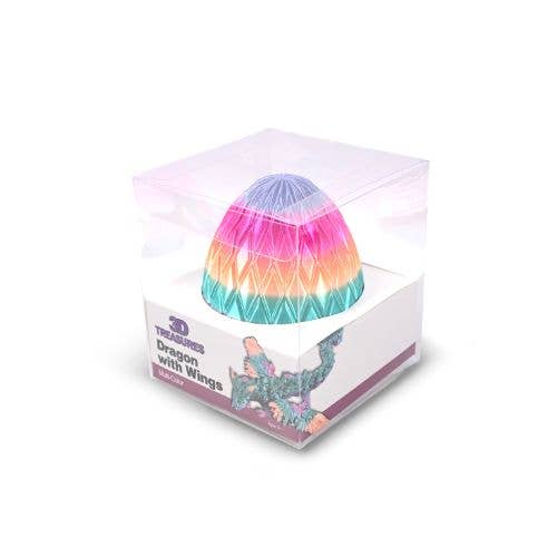 3D Printed Winged Dragon Scale Egg Fidget Toy - Multiple Colours