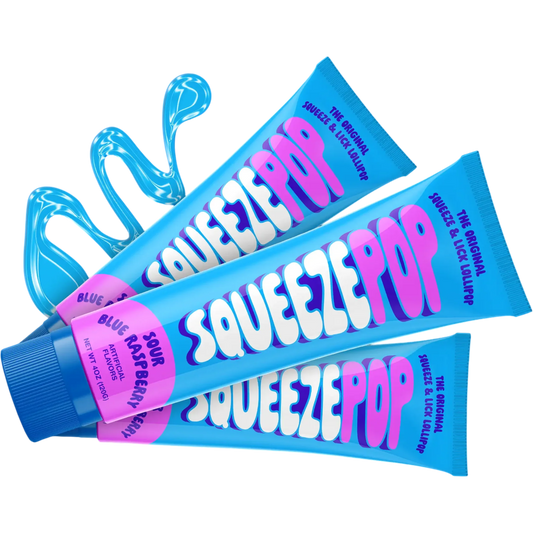Squeeze Pop Sour Blue Raspberry