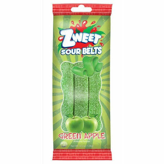 Sour Apple Belts | Go-Pack | Zweet | 4.5 oz