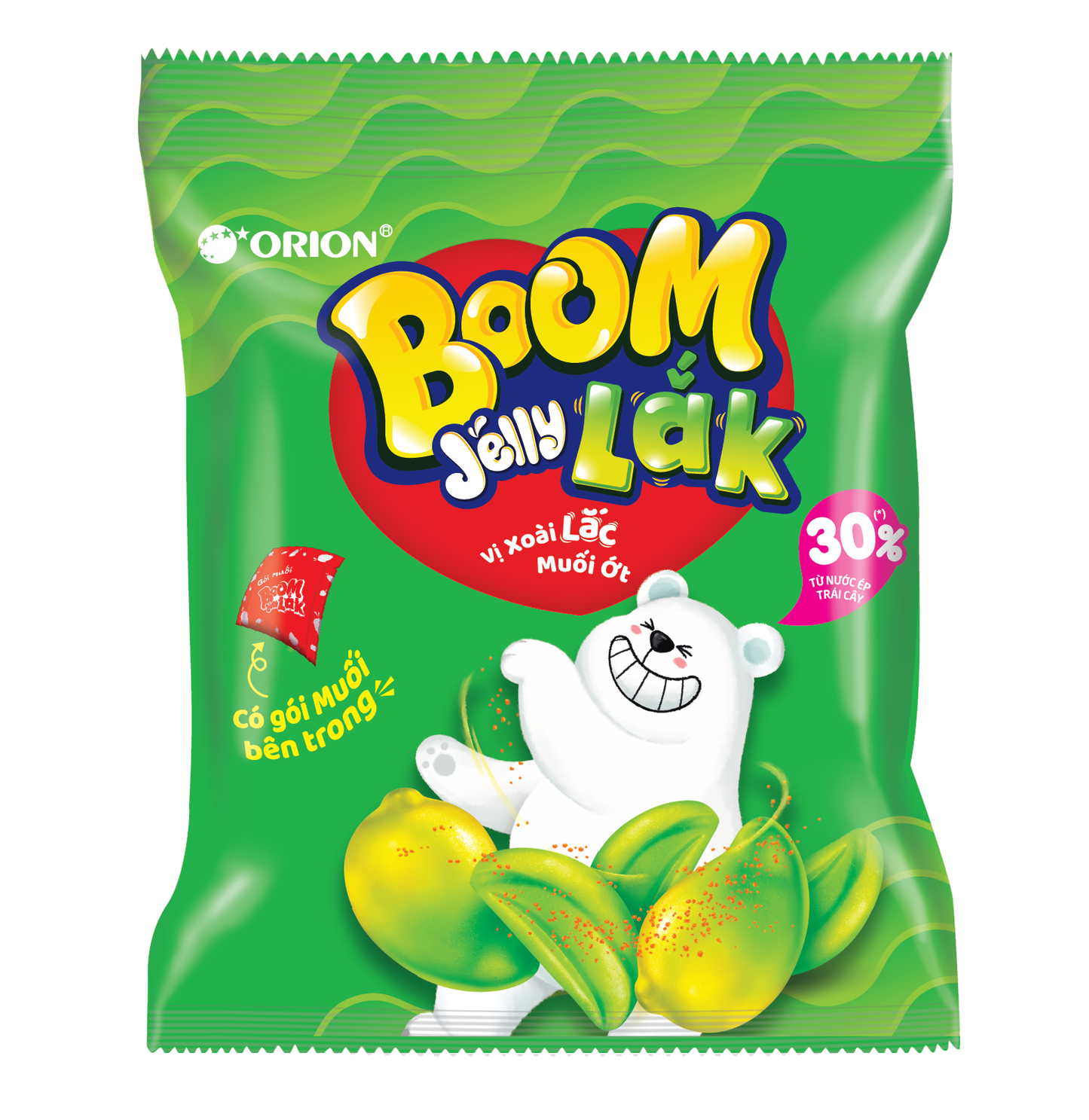 Orion Boom Jelly Lak Chili Salted Mango 50g (Vietnam)