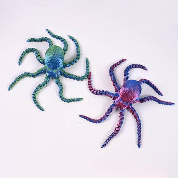 3D Treasures 3D-Printed Articulated Octopus Fidget Toy (Multiple Colors)