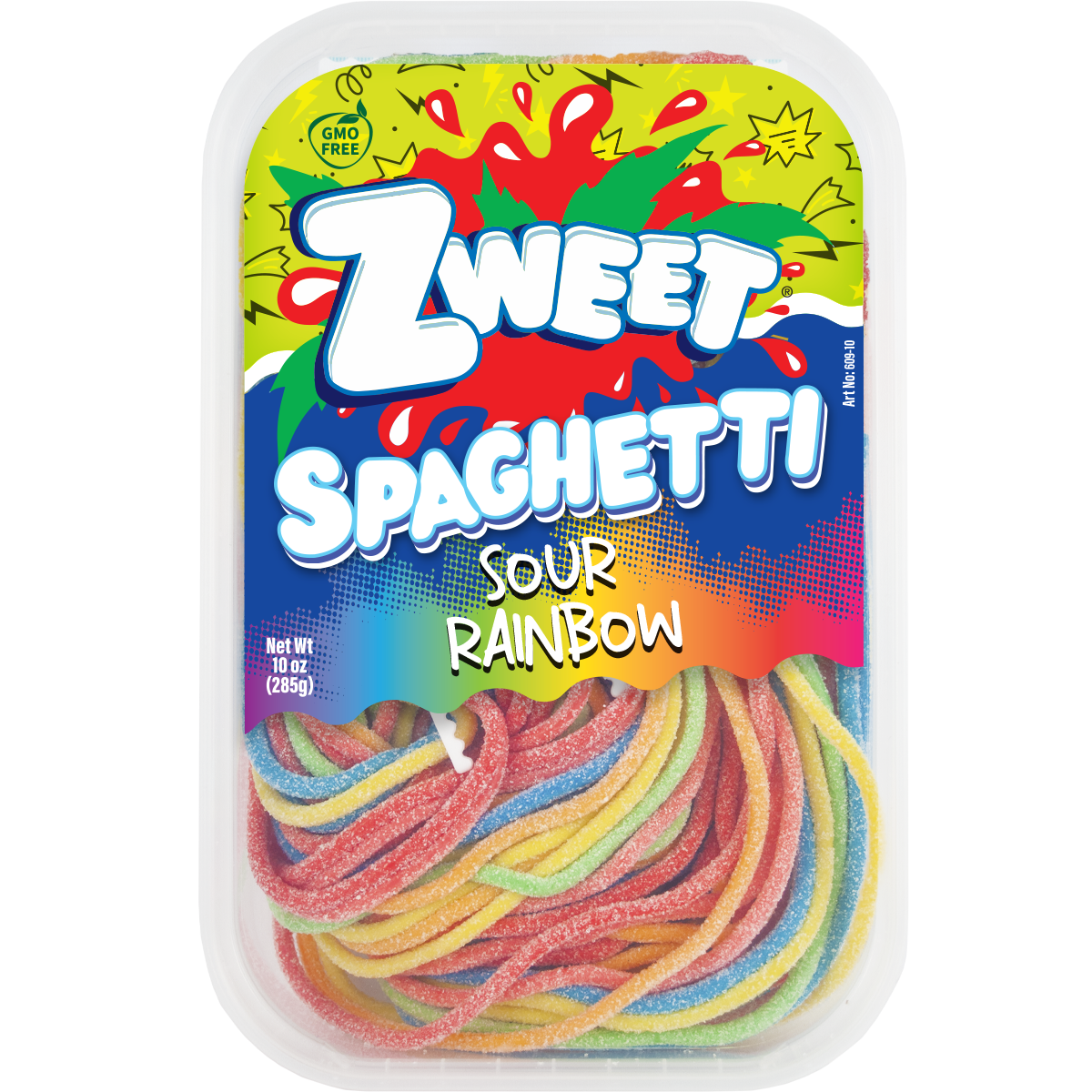 Sour Rainbow Silly Spagetti | Zweet | 10 oz