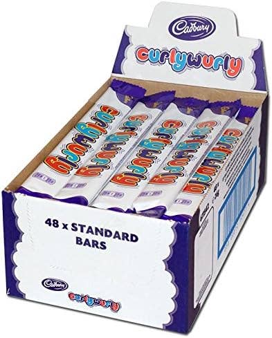 Cadbury Curly Wurly Chocolate Bar 48 x 21.5g Bars