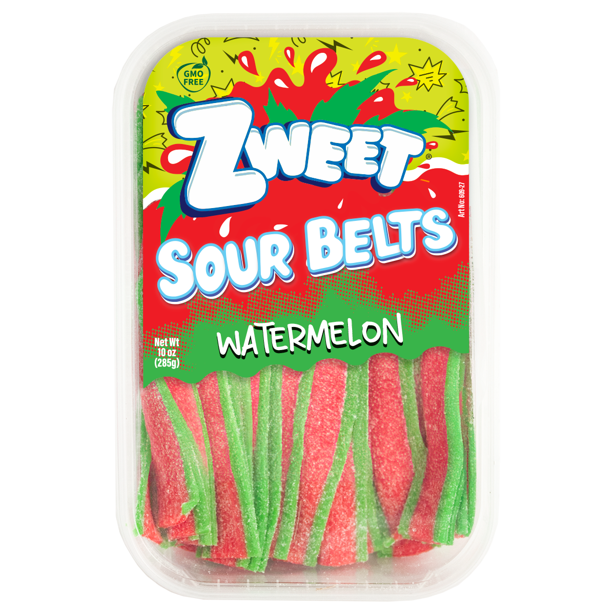 Sour Melon Belts | Zweet | 10 oz