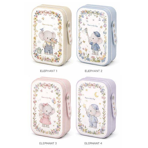 Eiko Elephant Furry Kawaii Plush Keychain Mystery Tin (1pc)