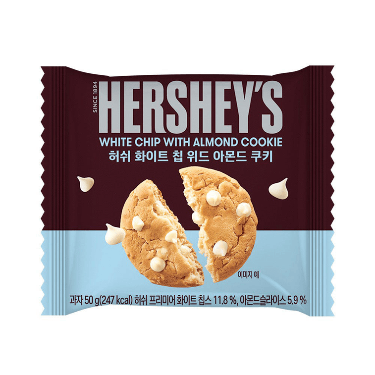 HERSHEYS WHITE CHIP WITH ALMOND COOKIE 50g (KOREA)