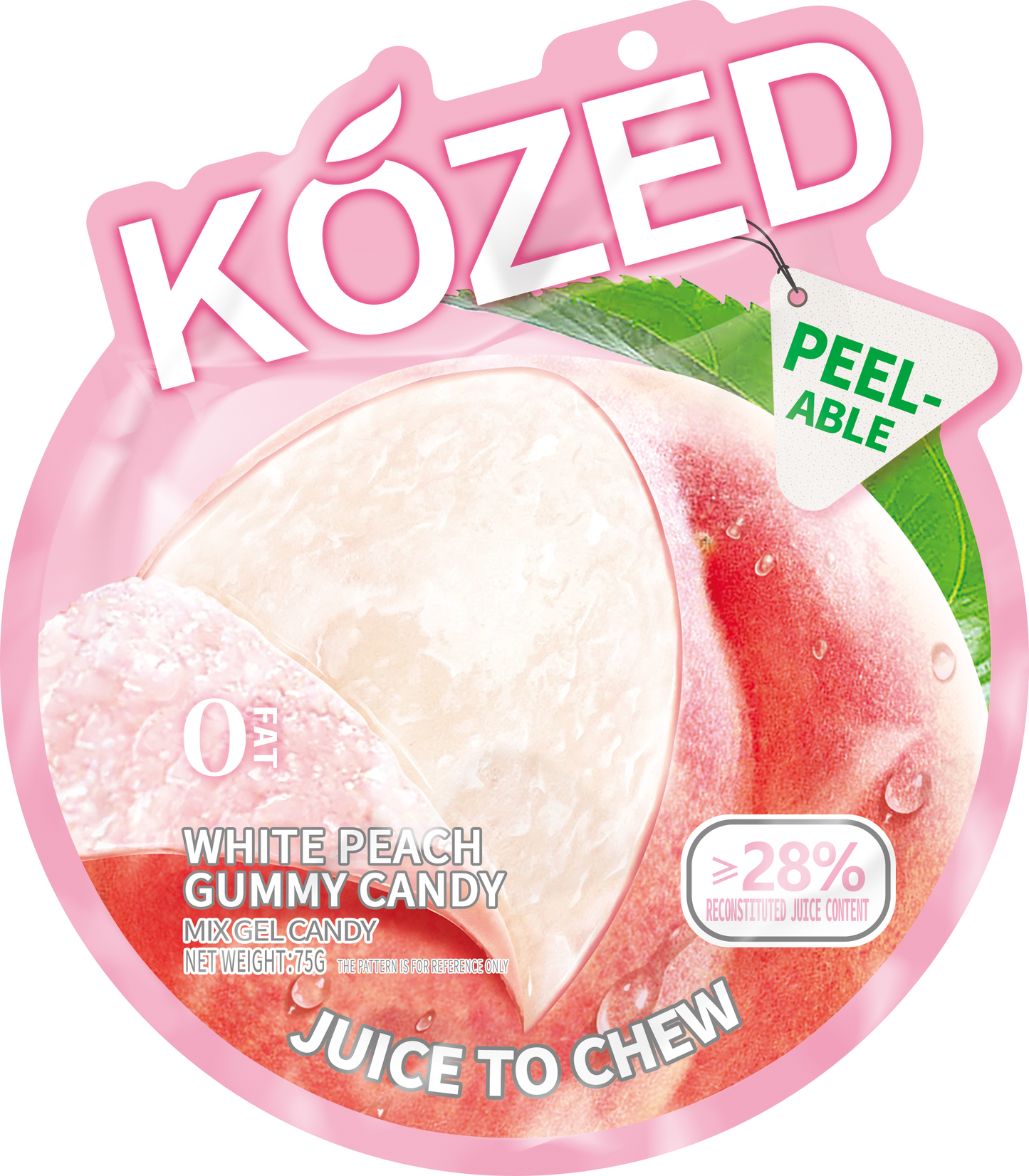 Kozed Peelable Gummy 3D Assorted Flavors 75g (China)