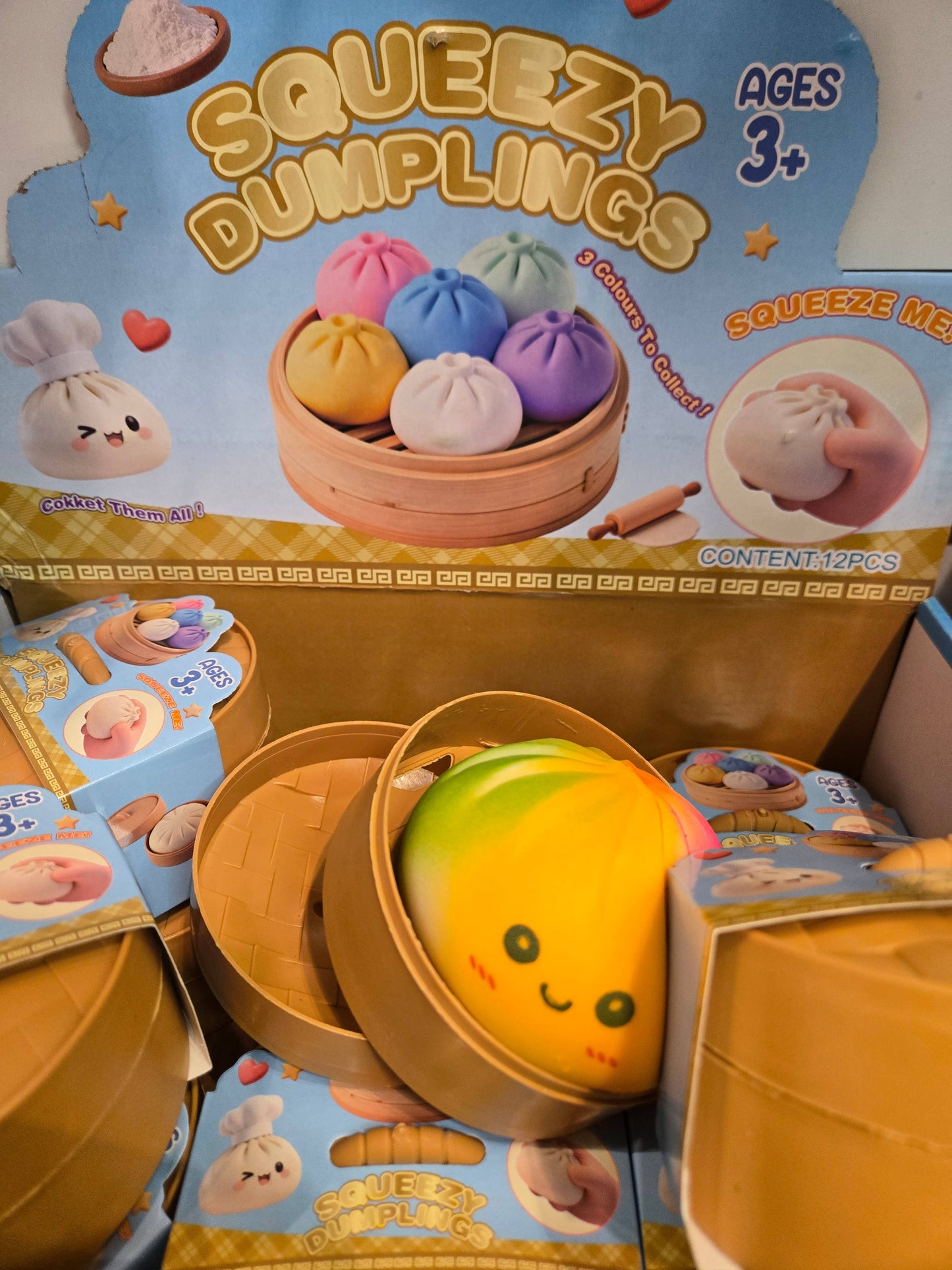 Dumpling Mystery Box Dumpling Squishy Large with steamer box