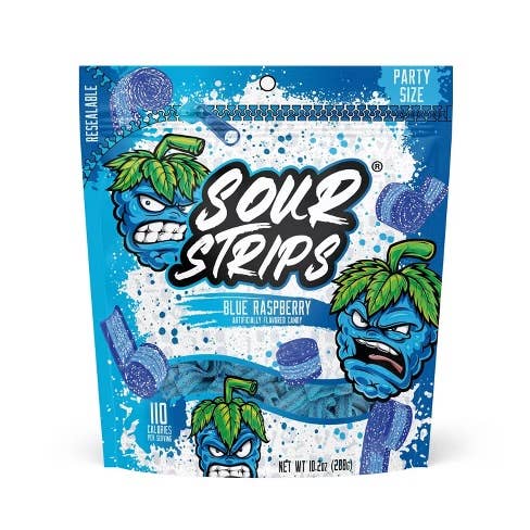 Sour Strips Family Pack-Blue Raspberry 10.2oz