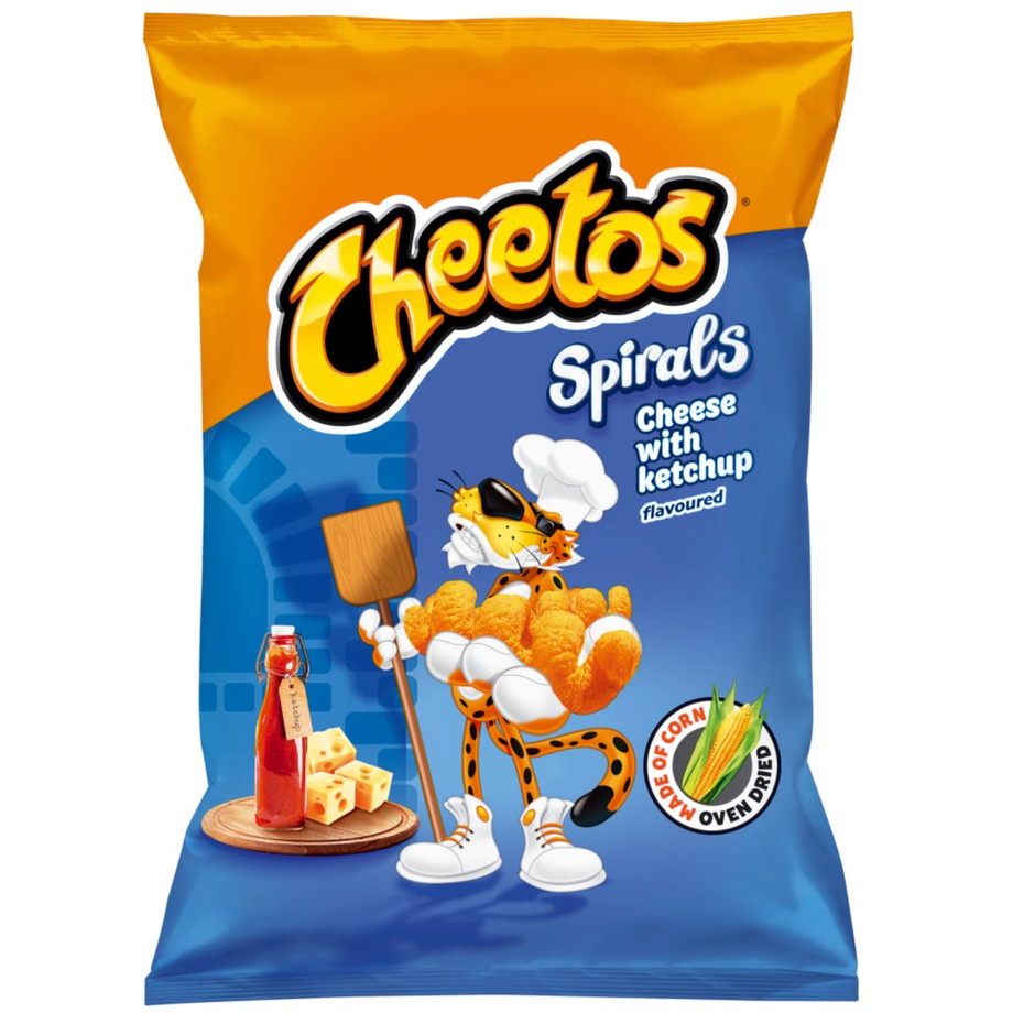 CHEETOS SPIRALS CHEESE AND KETCHUP (POLAND)