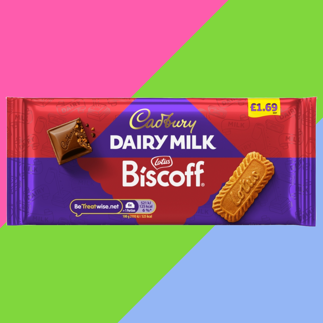 Cadbury Dairy Milk With Lotus Biscoff Chocolate Bar 95g