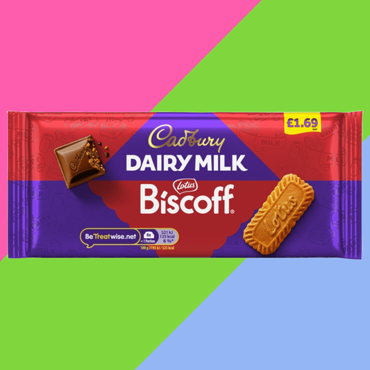 Cadbury Dairy Milk With Lotus Biscoff Chocolate Bar 95g
