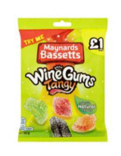 MAYNARDS TANGY WINE GUMS 160g (UK)