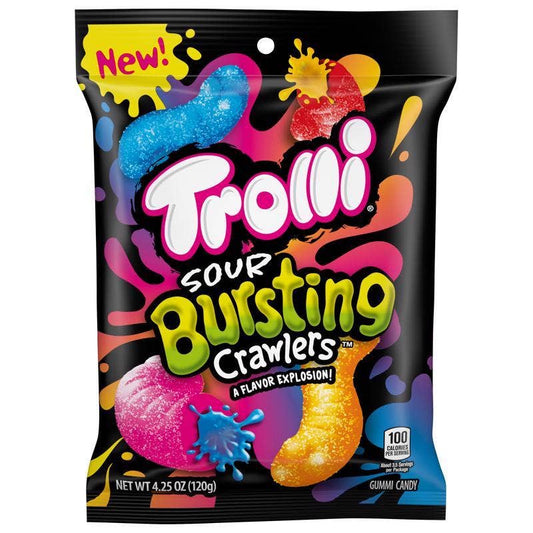 Trolli Bursting Crawlers 4.25 Oz Peg Bag